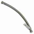 Lasco Braided Water Heater Connector, 3/4 in, FPT, Stainless Steel, 12 in L 10-1340